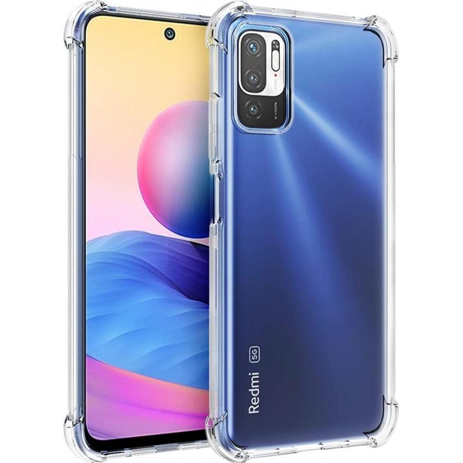 Screenguard Xiaomi Redmi Note 10 5G Hülle Crystal Soft Airbag Bumper (Xiaomi Redmi Note 10 5G), Smartphone Hülle, Transp...