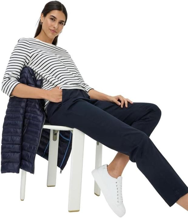 Produktbild BRAX Bonnie Baumwollstruktur Rippenstreifen Sweatshirt (36)