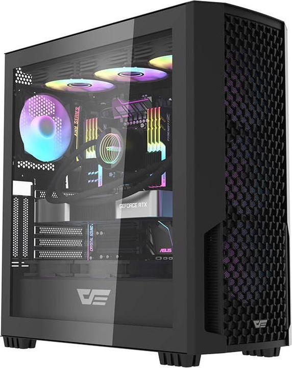 Actual product image Darkflash Tech Computer case DF2100 4 ARGB fans (black) (E-ATX)
