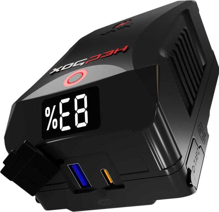 Immagine prodotto Hedbox - Supporto di bloccaggio Cine V (alluminio ad alta resistenza) - 98Wh / 6600mAh- 10A / 90W Max (Caricabatterie per fotocamere)