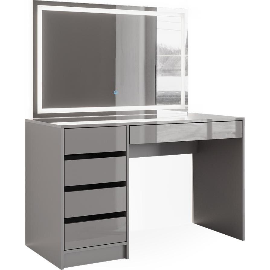 Vicco, Schminktisch, Sherry mit Beleuchtung (120 x 55 x 75 cm)