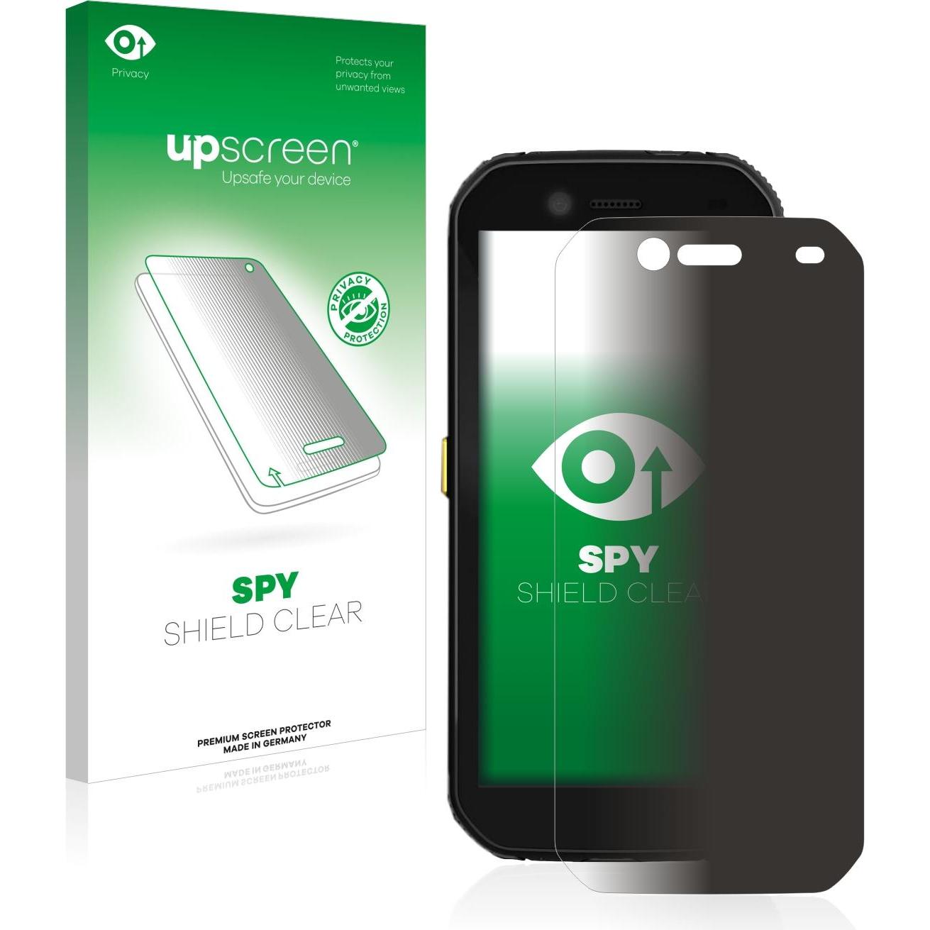 upscreen Spy Shield Blickschutzfolie (1 Stück, Cat S42), Smartphone Schutzfolie, Blau