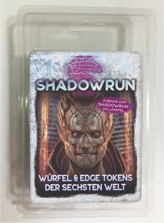 Produktbild Pegasus 46107G - Shadowrun: Würfel & Edge Tokens der Sechsten Welt (DE-Ausgabe)