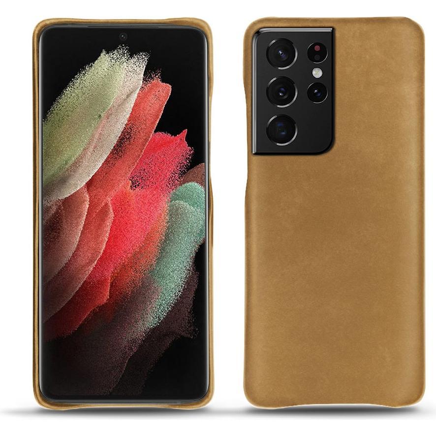 Noreve Lederschutzhülle (Samsung Galaxy S21 Ultra), Smartphone Hülle, Braun