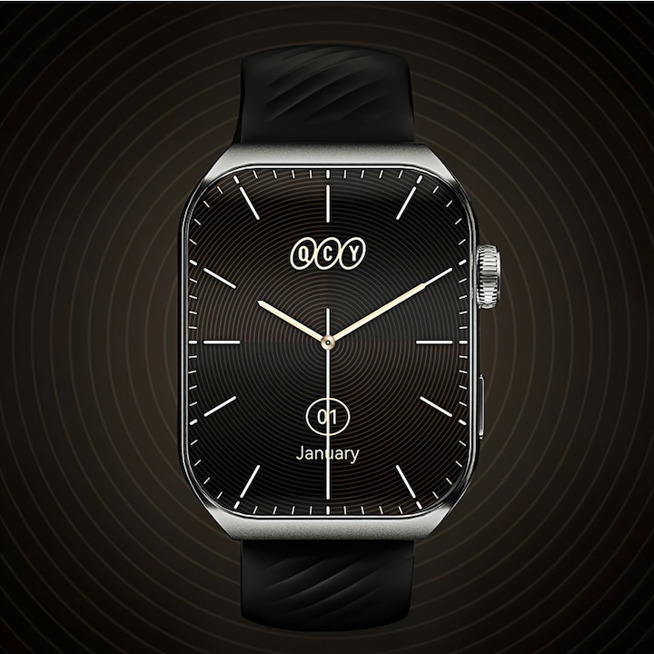 Actual product image QCY GS2 S5 smartwatch (black) (3 mm)