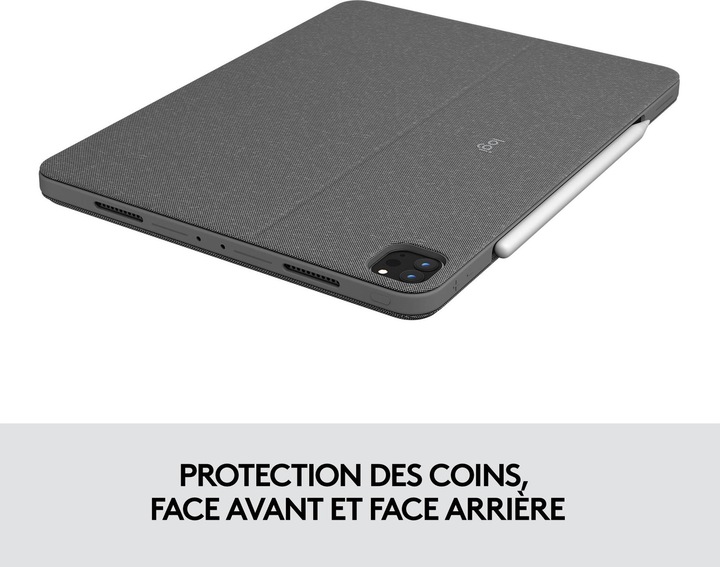 Image du produit Logitech Combo Touch (CH, iPad Pro 12.9 2022 (6e génération), iPad Pro 12.9 2021 (5ème génération))