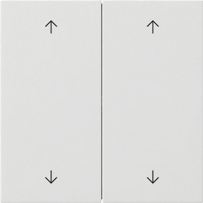Gira Wippe 2f Pfeile Flächenschalter Reinweiss 5387112