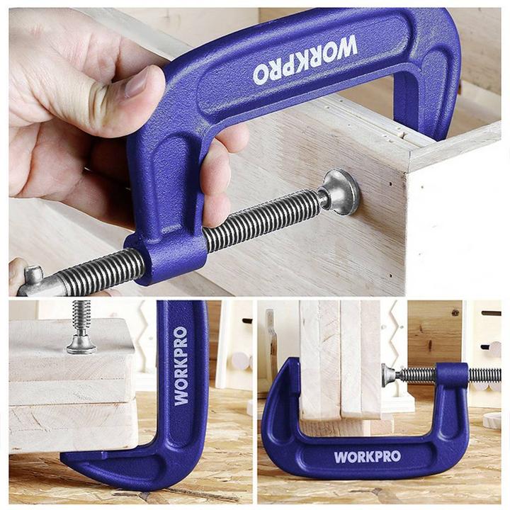 Actual product image Workpro 100 mm C-clamp (100 mm)