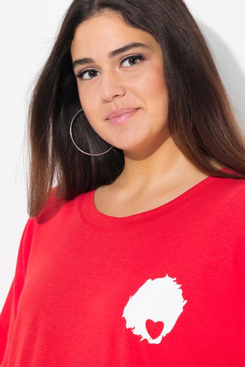 Produktbild Ulla Popken T-Shirt, Rückendruck, Oversized, Rundhals, Halbarm (46, 48)