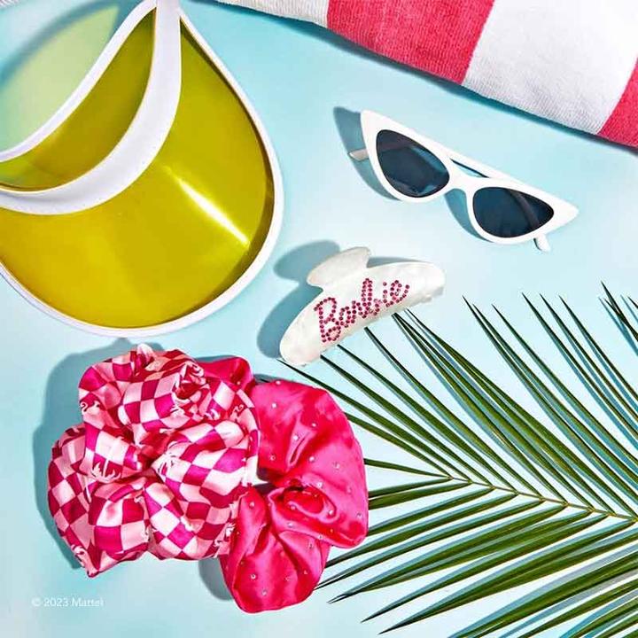 Image du produit Kitsch Barbie Satin Chouchou Set de 2 pièces (Set d'élastiques pour cheveux)