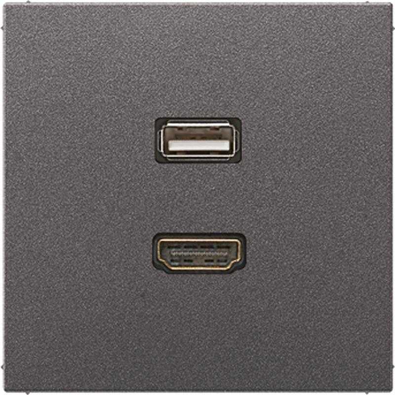JUNG, Steckdose, HDMI-Steckdose LS UPmont Kanaleinb MAAL1163AN
