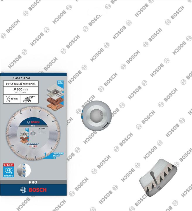 Produktbild Bosch Professional Zubehör PRO Multi Material Diamanttrennscheibe, 300 x 22,23 mm