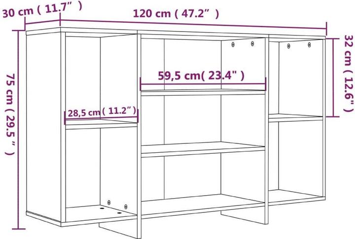 Image du produit vidaXL Sideboard (30 x 120 x 75 cm)