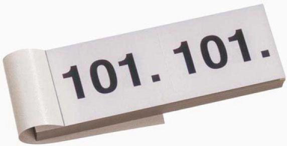 Actual product image Simplex Wardrobe block no. 101-200 (100x)