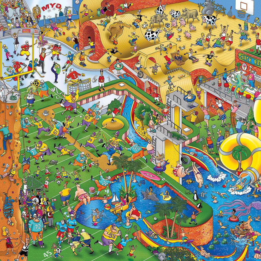Thumbnail - Alipson Puzzle Puzzle 1000 pieces Steve Skelton - Complexe de Sport (1000 Teile)