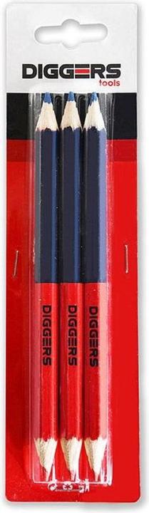 Diggers Tools DIGGERS DIG425 Duo Bleistift 17,6 cm rot/blau 12 Stk. (12 x)