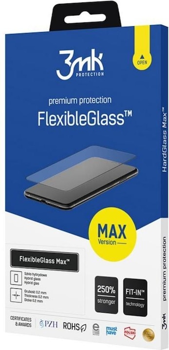 Actual product image 3MK FlexibleGlass Max screen protector, display film (1 Piece, Apple iPhone 13 mini)