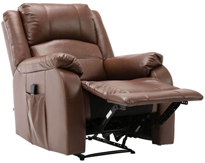 Produktbild Swisshandel24 Sessel Kerpen mit Massagefunktion Kunstleder, hellbraun