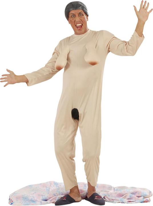 Actual product image Widmann Exhibitionist granny with sexy overall and dressing gown (XL)