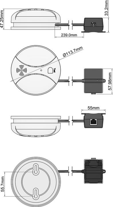 Actual product image AKCP SK00 - Smoke detector