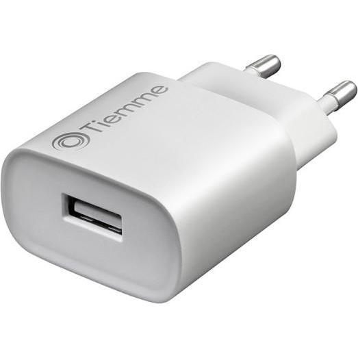 Tiemme Caricabatterie a 1 porta USB-A 5W (Blanc) (5 W), Caricatore USB, Bianco