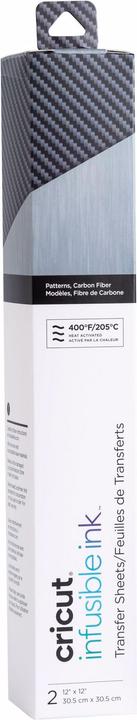 Cricut Film thermocollant Encre Infusible Carbon Fiber 2 pièces