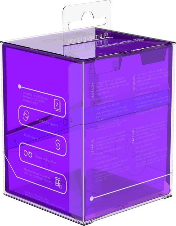 Actual product image Ultimate Guard Boulder 100+ Clear - Amethyst