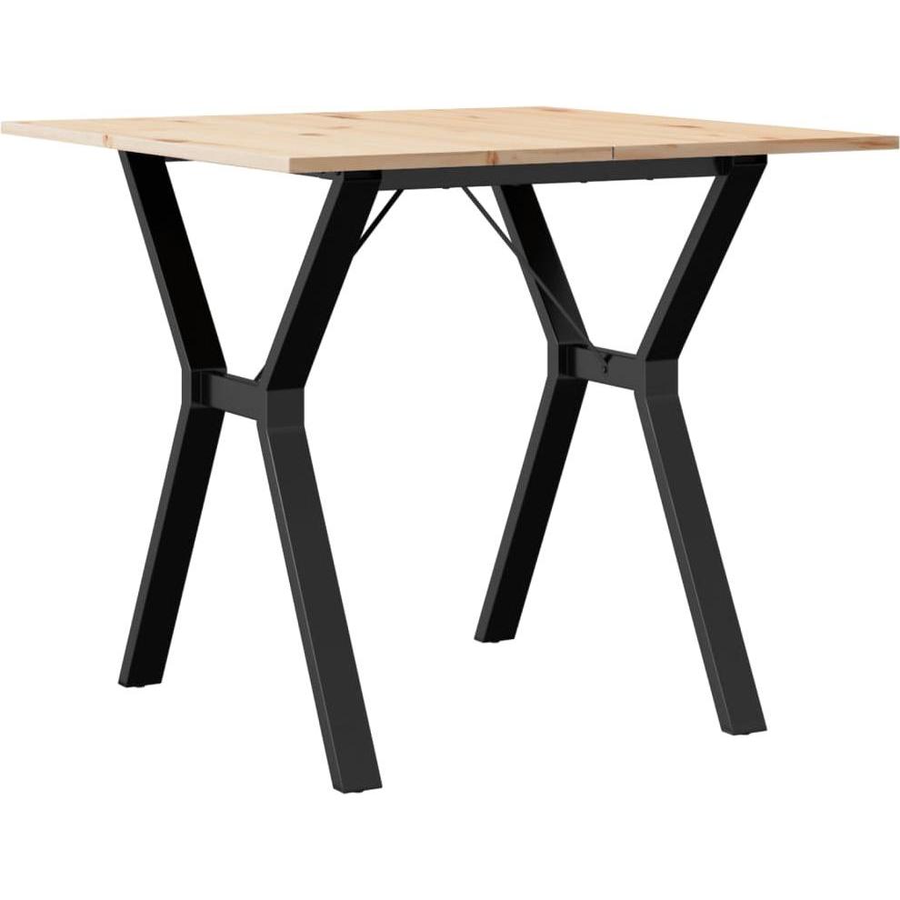 VidaXL, Esstisch, Esstisch Y-Gestell und Gusseisen (90 x 90 x 75 cm)