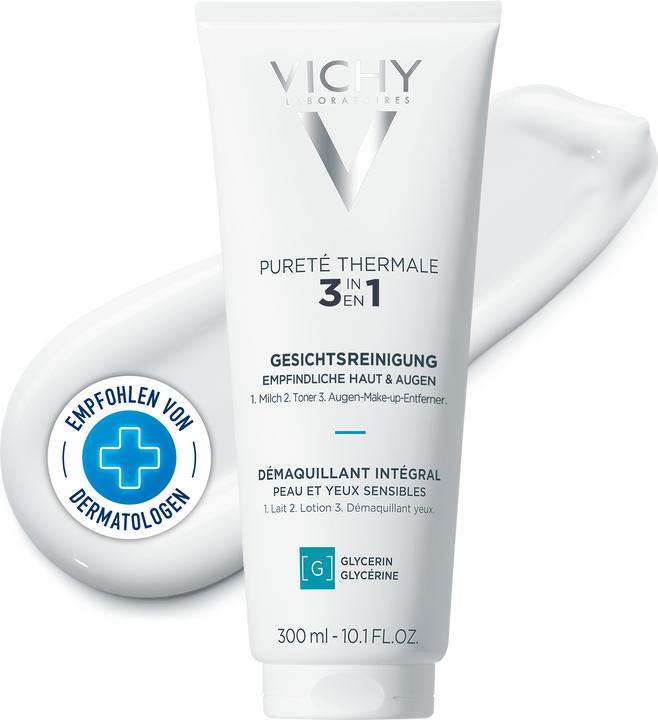 Image du produit Vichy Pureté Thermale 3en1 Nettoyage du visage (Lait nettoyant, 300 ml)