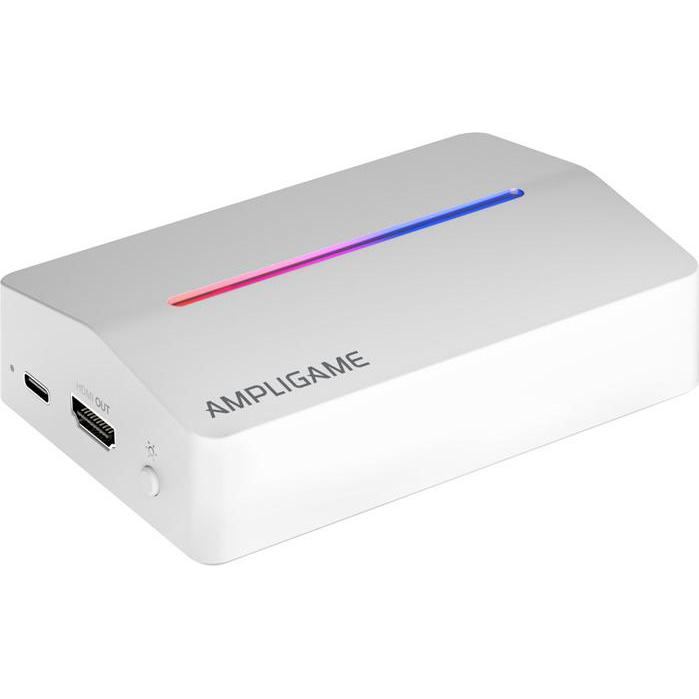 Fifine V3W, HDMI to USB-A capture card (white) (Mac, PC, PS4, PS5, Switch, Windows), Game Recorder, Bianco
