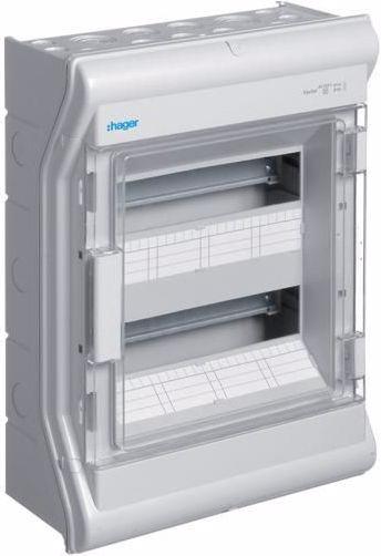 Image du produit Hager Petit tableau de distribution Vector, IP65 24M avec QC