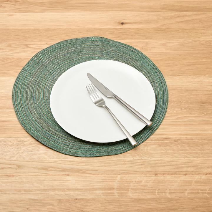 Image du produit Pichler Set de table rond Samba vert sauge brillant