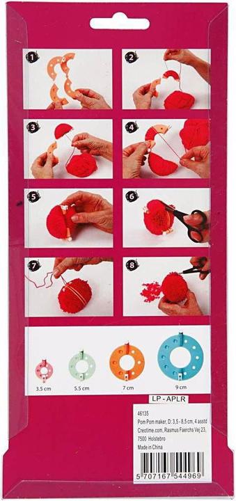 Actual product image Creativ Company Pompom templates in a set