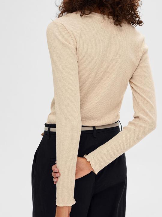 Immagine prodotto Selected Femme Top a coste con maniche lunghe (XL)