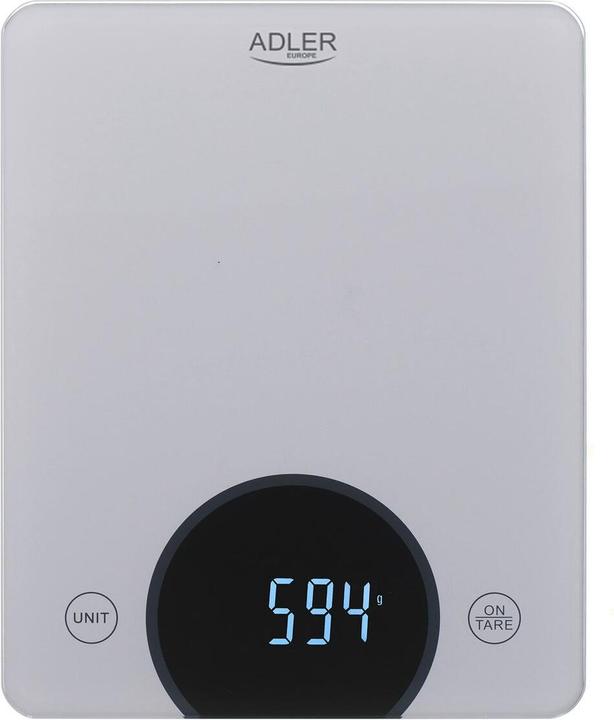 Adler AD 3173S kitchen scale Grey Built-in Rectangle Electronic kitchen scale