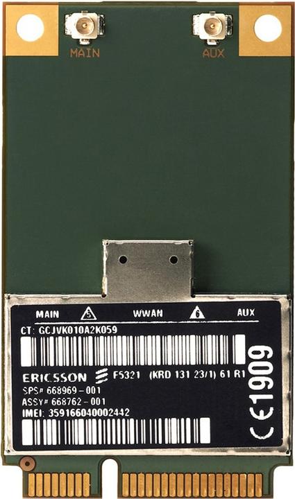 Image du produit HP H4X00AA 3G, module ADSL (Mini PCI Express)