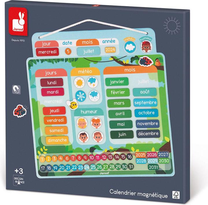 Immagine prodotto Janod Calendario magnetico (Francese, 3 - 6 anni)