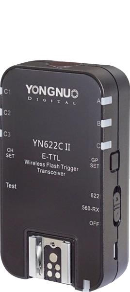 Produktbild Yongnuo YN-622 C II E-TTL II Funk-Blitzauslöser für Canon und als Ergänzung (Funk)