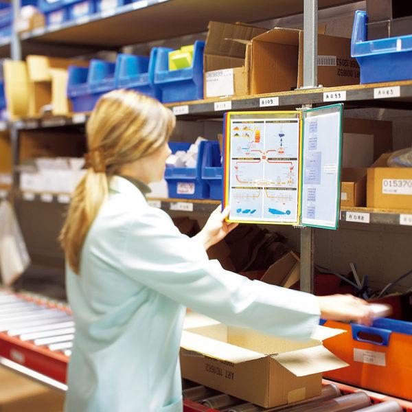 Image du produit Tarifold Support mural pour tableaux blancs 414609 DIN A4 magnétique gris