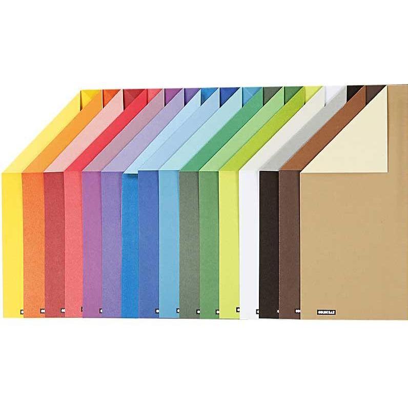 Thumbnail - Creativ Company, Bastelpapier, Color Bar Papier Kleur A4 100gr, 16 Vellen (100 g/m², 16 x)