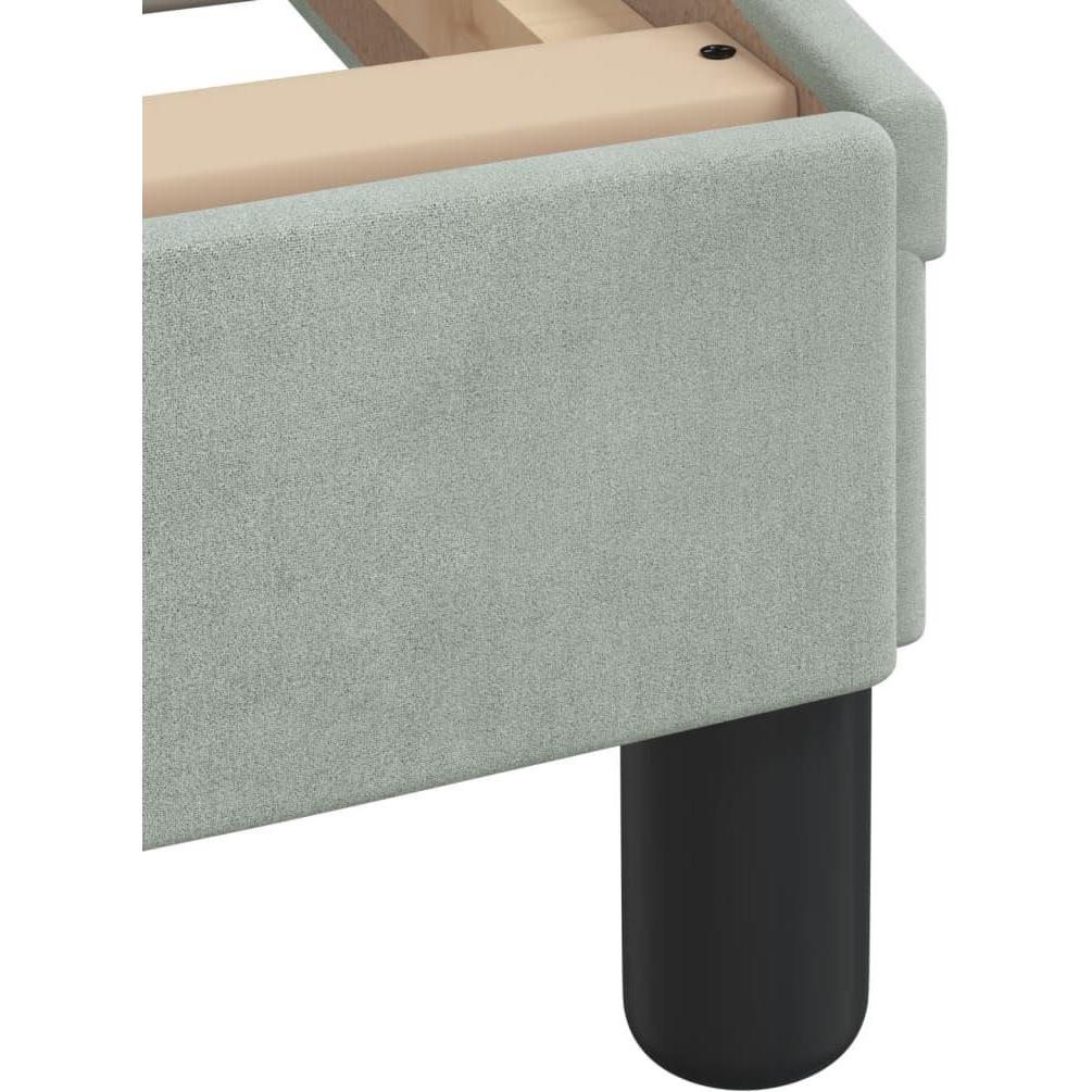 Thumbnail - VidaXL, Bett, Bettgestell mit Kopfteil Samt (90 x 200 cm)