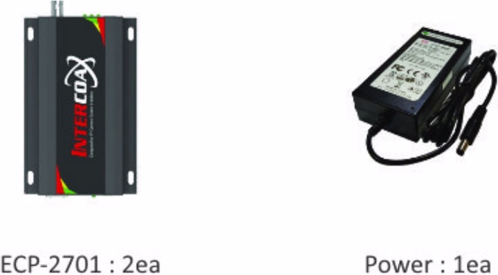 Actual product image InterCoax Ethernet Extender ECP-2701-PKG