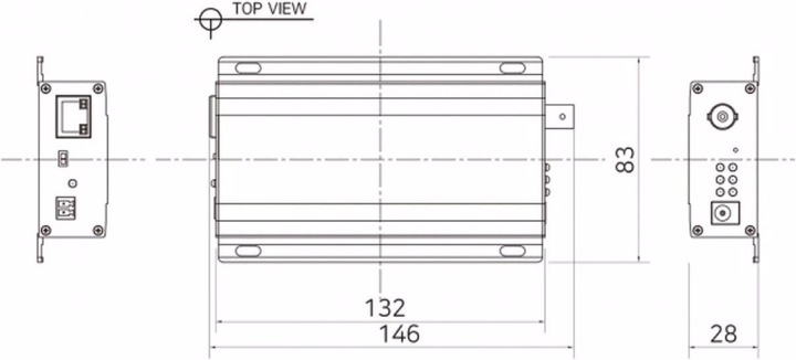 Actual product image InterCoax Ethernet Extender ECP-2701-PKG