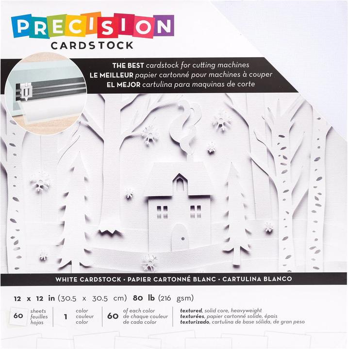 Produktbild American Crafts Bastelkarton Cardstock Precision (216 g/m², 60x)
