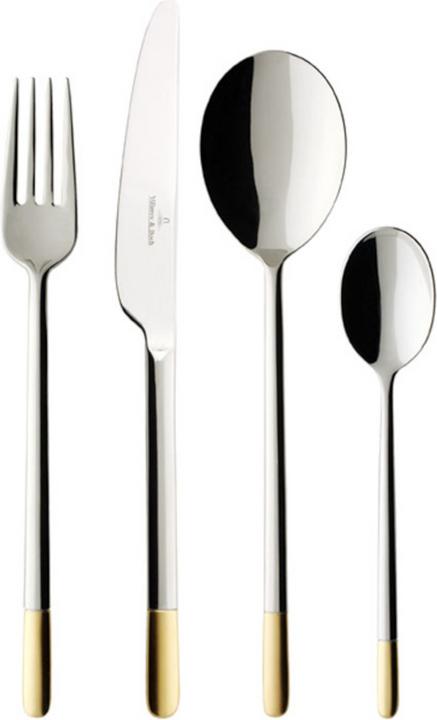 Actual product image Villeroy & Boch Cutlery set 30 pcs Ella partly gold plated (30 Piece, Cutlery set)