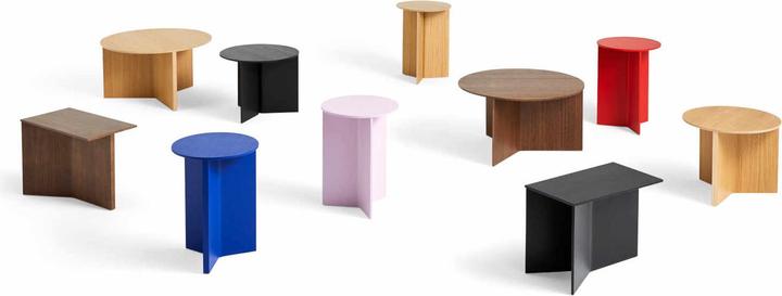 Image du produit HAY Slit Table Wood Oblong Beistelltisch (49.50 x 27.50 x 35.50 cm)