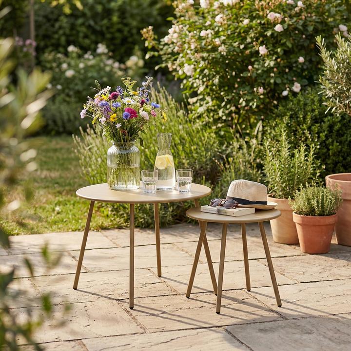 Actual product image En.Casa Gartenmöbelset Kivanta 5-tlg. Beige