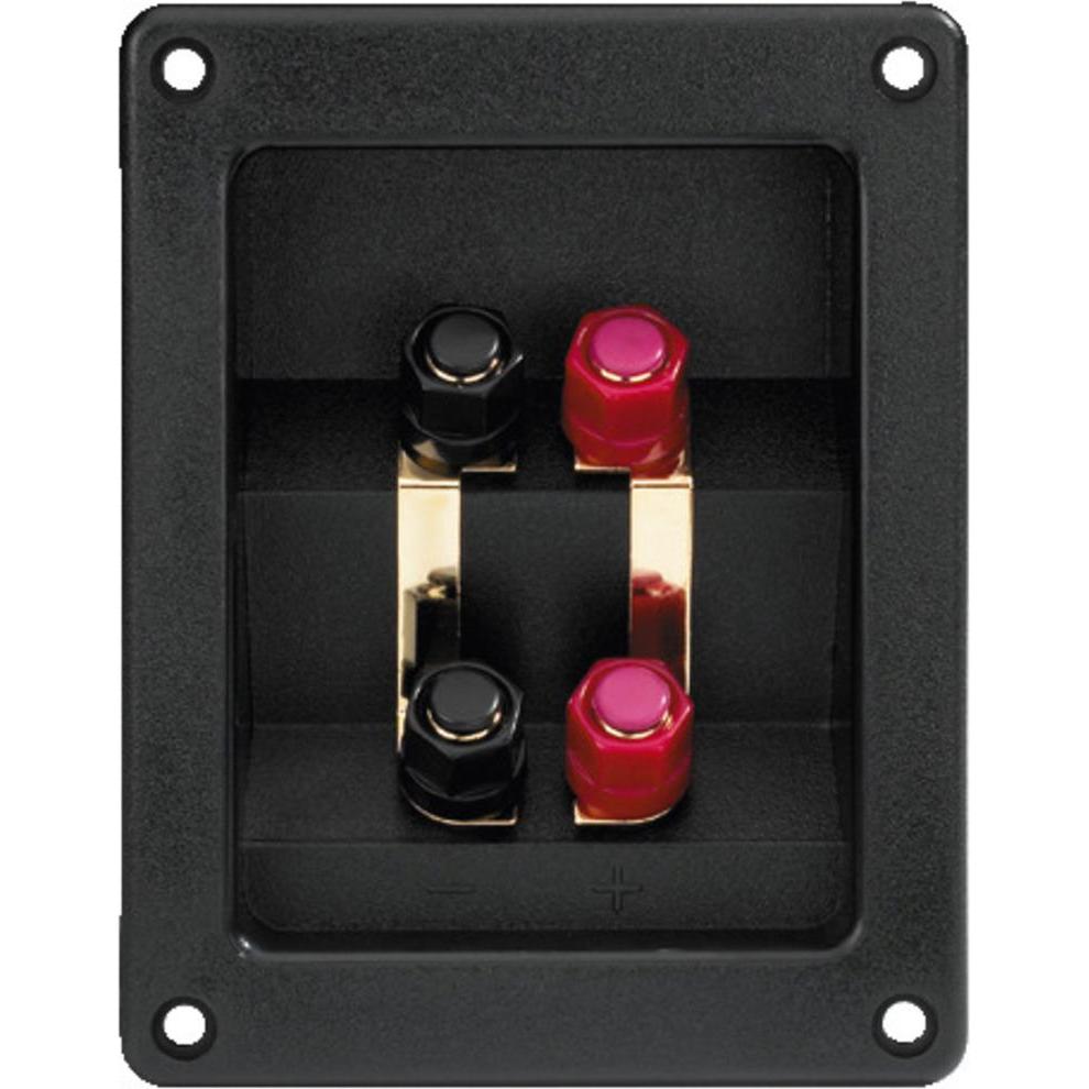 Monacor Bi-Wiring-Terminal, Lautsprecher Bauteile, Schwarz