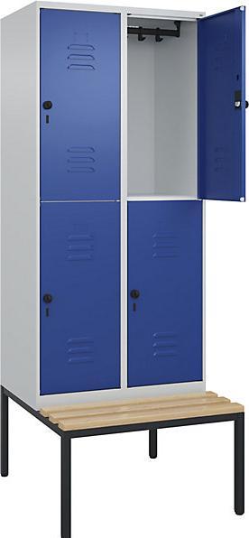 Actual product image C+P Double-decker locker Classic PLUS bench seat (80 cm, 212 cm)