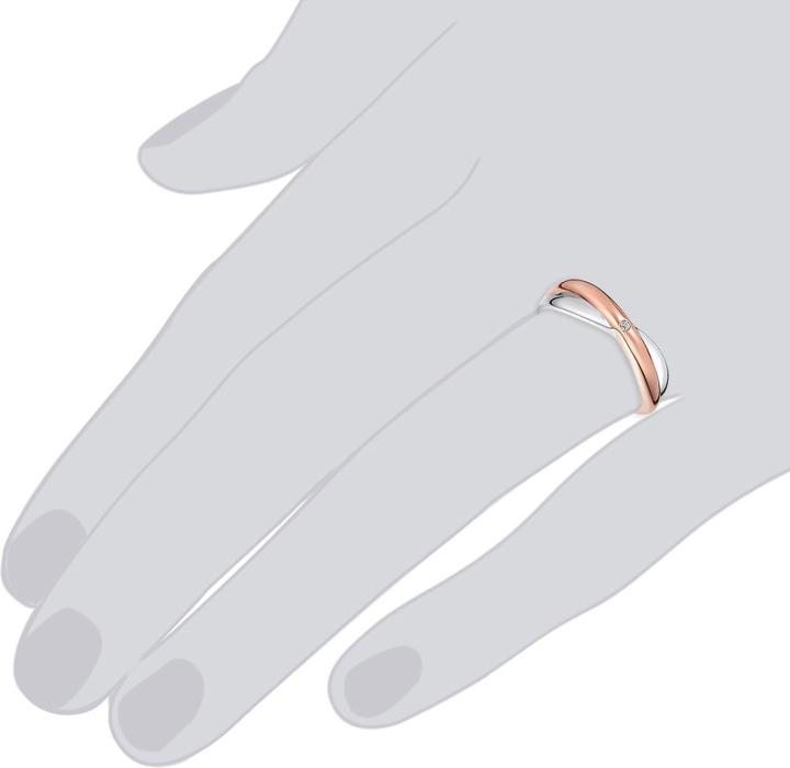 Immagine prodotto Rafaela Donata Donna Argento Diamante Argento/Oro Rosa - 10902 (54, 925 Argento)